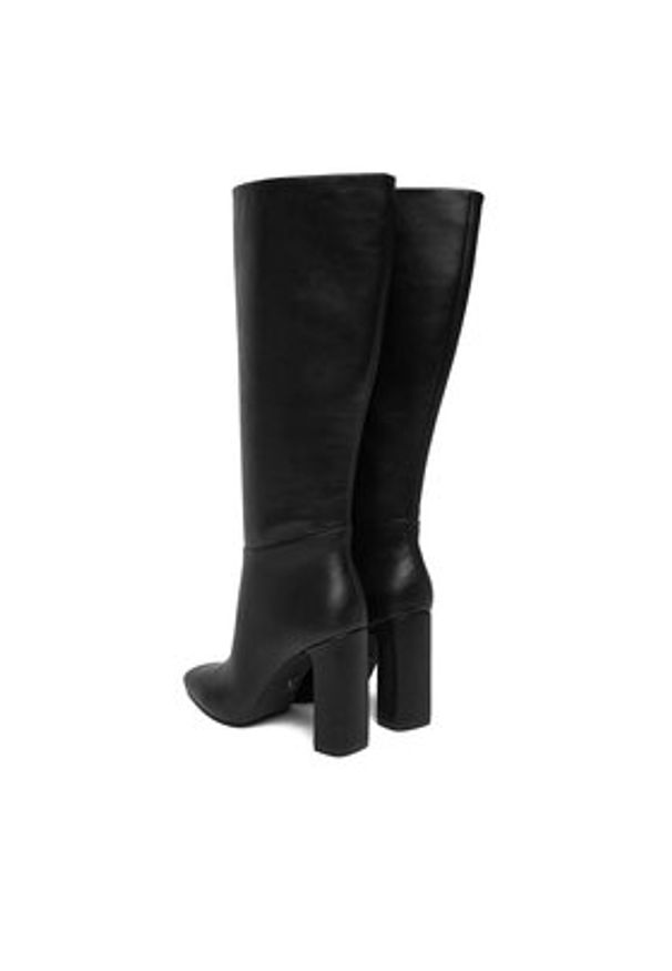 Steve Madden Kozaki Ally SM11002627 Czarny. Kolor: czarny. Materiał: skóra