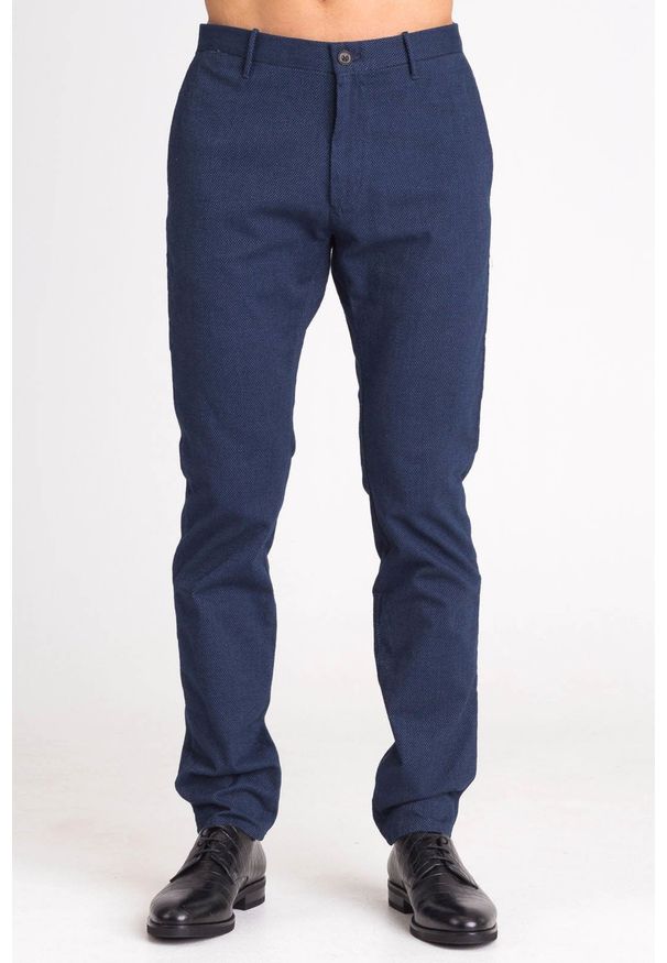 JOOP! Jeans - SPODNIE CHINO STEEN-W SLIM FIT JOOP! JEANS. Materiał: bawełna, elastan. Wzór: aplikacja