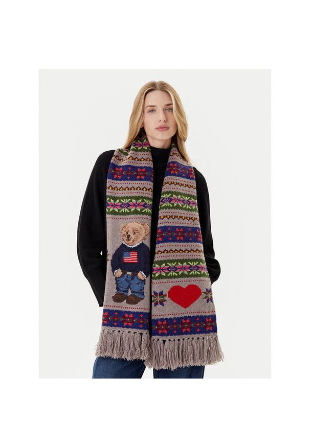 Szalik Polo Ralph Lauren. Wzór: kolorowy