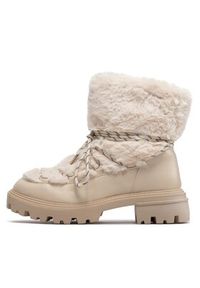 DeeZee Śniegowce ZALJ8088Y-2 Beżowy. Kolor: beżowy. Materiał: materiał #4