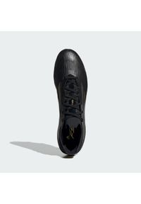 Adidas - Buty F50 Pro FG. Kolor: czarny, szary, wielokolorowy, żółty. Materiał: materiał. Sport: piłka nożna