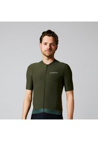 ACELERA - Męska koszulka kolarska Intermediate z krótkim rękawem. Kolor: zielony. Materiał: materiał. Długość rękawa: krótki rękaw. Długość: krótkie. Wzór: gładki. Sport: kolarstwo #1