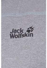Jack Wolfskin bluza sportowa Horizon męska kolor szary z kapturem melanżowa. Typ kołnierza: kaptur. Kolor: szary. Materiał: skóra, polar, materiał. Wzór: melanż. Styl: sportowy