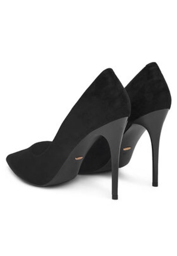 DeeZee Szpilki DZ0031 Czarny. Kolor: czarny. Materiał: materiał. Obcas: na szpilce