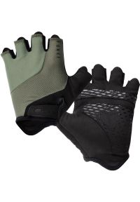FORCE - Rękawiczki rowerowe dla dorosłych krótkie Force Land unisex. Kolor: zielony