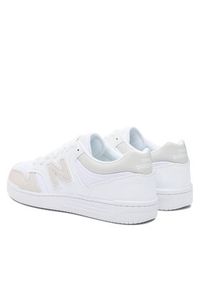 New Balance Sneakersy BB480LKA Biały. Kolor: biały. Materiał: skóra #5