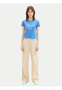 Tom Tailor Denim T-Shirt 1040185 Niebieski Regular Fit. Kolor: niebieski. Materiał: bawełna