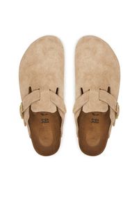 Birkenstock Klapki Boston 1030883 Beżowy. Kolor: beżowy. Materiał: skóra, zamsz #3