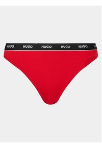 Hugo Stringi Thong Stripe 50510622 Czerwony. Kolor: czerwony. Materiał: bawełna #3