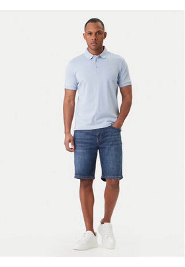 JOOP! Polo Primo 30046975 Błękitny Modern Fit. Typ kołnierza: polo. Kolor: niebieski. Materiał: bawełna