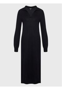 Ecoalf Sukienka dzianinowa Ter GADRTERAL6260WW22 Czarny Regular Fit. Kolor: czarny. Materiał: wełna, dzianina #1