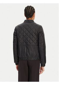 Geox Kurtka bomber Amabel W5520F T3132 F9000 Czarny Regular Fit. Kolor: czarny. Materiał: syntetyk