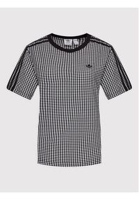 Adidas - adidas T-Shirt Gingham HB9454 Czarny Regular Fit. Kolor: czarny. Materiał: bawełna #4