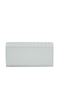 Calvin Klein Duży Portfel Damski Calvin Mini Quilt K60K611895 Szary. Kolor: szary. Materiał: skóra