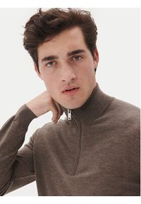 Matinique Sweter Mason 30207103 Brązowy Regular Fit. Kolor: brązowy. Materiał: wełna
