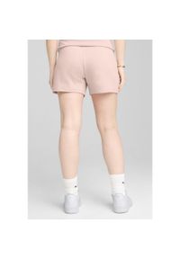 Puma - Damskie szorty z wysokim stanem i małym logo No.1 ESS 5'' PUMA Rose Quartz Pink. Stan: podwyższony. Kolor: różowy