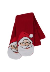 Skarpetki Steven - Męskie, Tkanina Frotte, Motyw Świąteczny, Duży Mikołaj, Czerwone. Kolor: czerwony. Materiał: bawełna, tkanina, elastan, poliamid #2