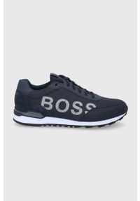 BOSS - Boss Buty kolor granatowy. Nosek buta: okrągły. Zapięcie: sznurówki. Kolor: niebieski. Materiał: guma