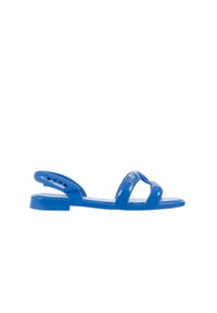 melissa - Sandały Melissa Tube Sandal Jeremy Sc Blue, Niebieski, Guma - 35-36. Zapięcie: pasek. Kolor: niebieski. Materiał: tworzywo sztuczne. Wzór: paski. Sezon: lato #1