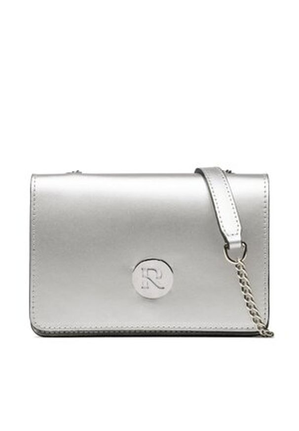 Torebka Ryłko - R40595TB Srebrny 4LF. Kolor: srebrny. Materiał: skórzane. Styl: wizytowy, elegancki