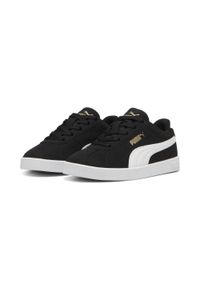 Puma - Dziecięce sneakersy PUMA Club II PUMA Black White Gold. Kolor: biały, czarny, żółty, wielokolorowy