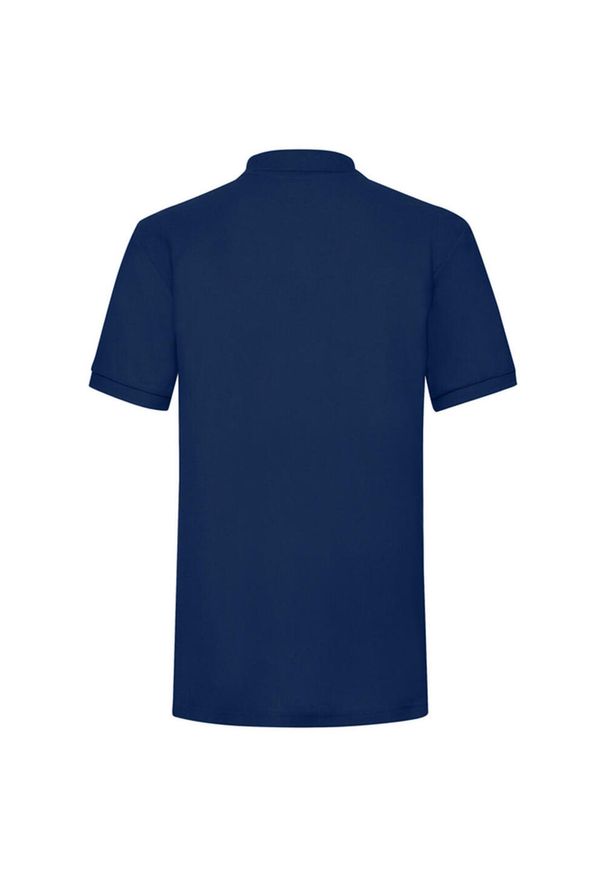 FRUIT OF THE LOOM - Męska Koszulka Polo O Wysokiej Gramaturze. Typ kołnierza: polo. Kolor: niebieski