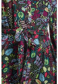medicine - Medicine sukienka kolor multicolor midi rozkloszowana. Materiał: tkanina. Typ sukienki: rozkloszowane. Długość: midi #3