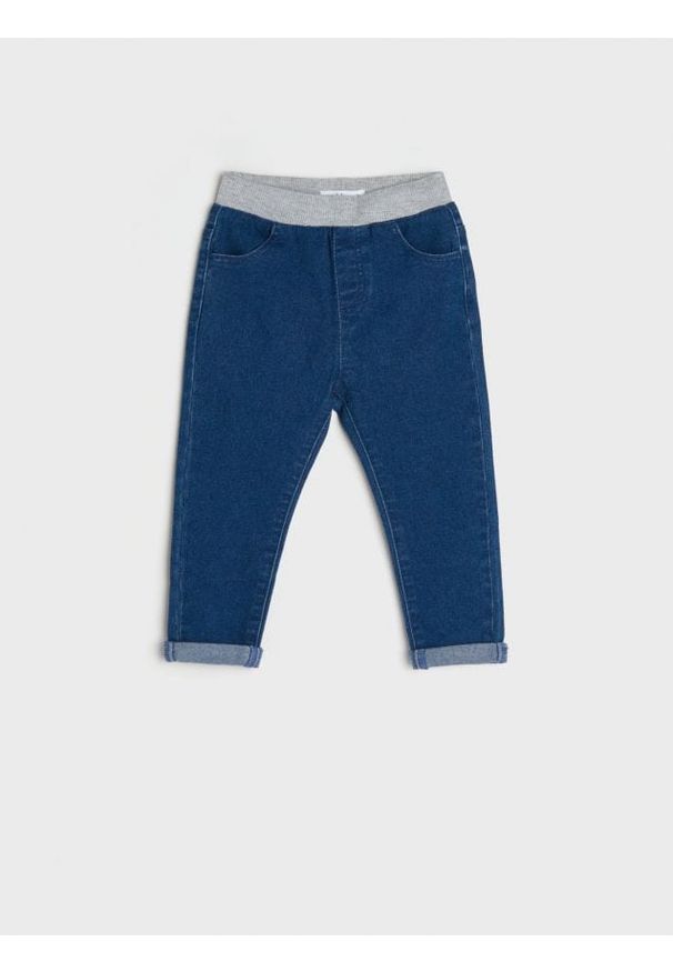 Sinsay - Jeansy - niebieski. Kolor: niebieski. Materiał: jeans. Długość: długie