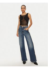 Pinko - PINKO Top 103296 A1QC Czarny Slim Fit. Kolor: czarny. Materiał: bawełna #5