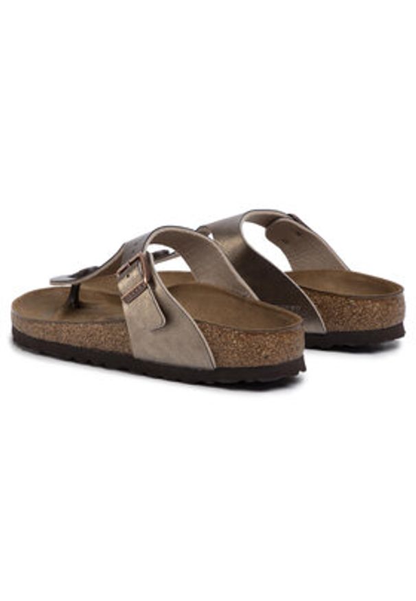 Birkenstock Japonki Gizeh Bs 1016145 Brązowy. Kolor: brązowy. Materiał: skóra