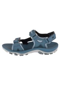 Sandały Merrell Huntington Sport Convert Sandal W J500332 niebieskie. Zapięcie: rzepy. Kolor: niebieski. Materiał: tkanina, syntetyk, materiał, guma, skóra. Styl: sportowy #4