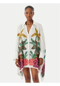 LOLA CASADEMUNT Sukienka koszulowa LS2615014 Biały Oversize. Kolor: biały. Materiał: wiskoza. Typ sukienki: koszulowe, oversize #1