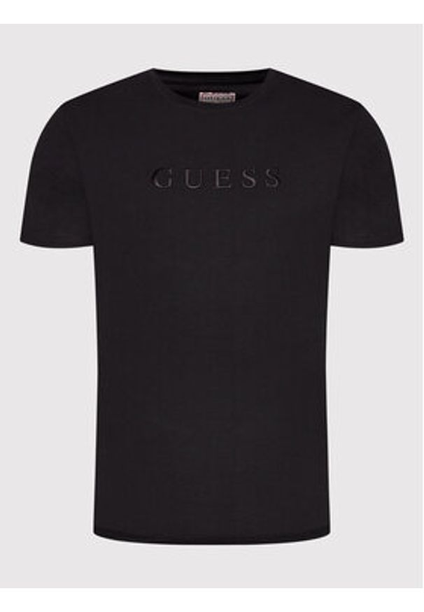 Guess T-Shirt M2BP47 K7HD0 Czarny Regular Fit. Kolor: czarny. Materiał: bawełna