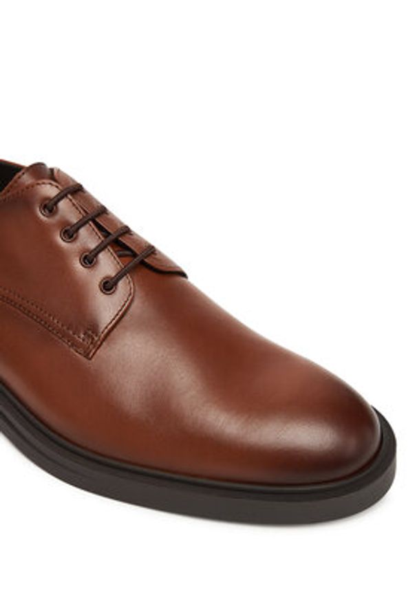 BOSS Półbuty Calev 50548036 Brązowy. Kolor: brązowy. Materiał: skóra