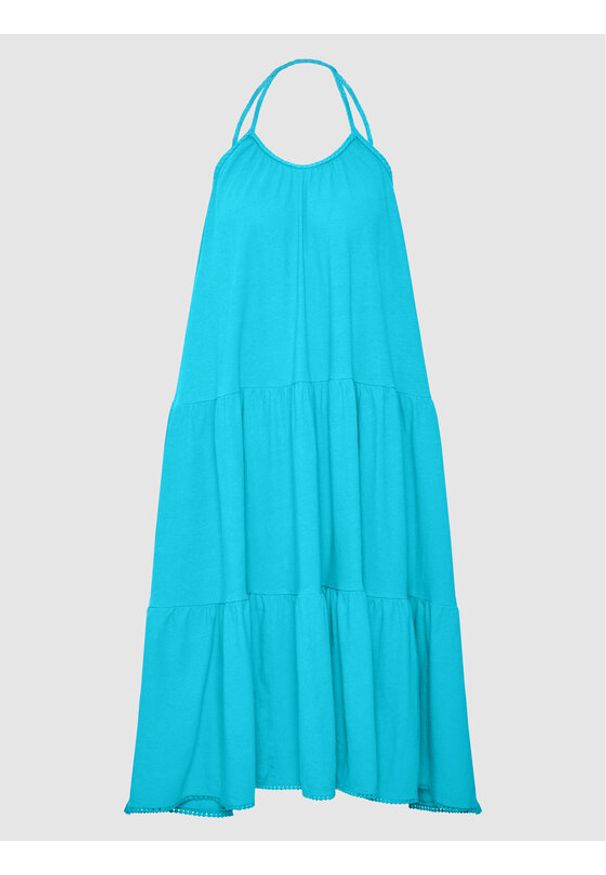 Superdry Sukienka codzienna Vintage W8011100A Niebieski Relaxed Fit. Okazja: na co dzień. Kolor: niebieski. Materiał: bawełna. Typ sukienki: proste. Styl: vintage, casual