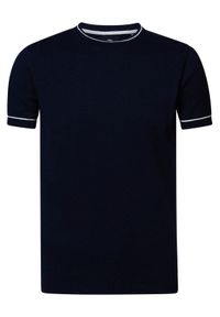 Petrol Industries T-Shirt M-1030-KWR204 Granatowy Slim Fit. Kolor: niebieski #1