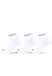 O'Neill - Skarpetki za kostkę dla mężczyzn O'neill Quarter socks 3-pak. Kolor: biały