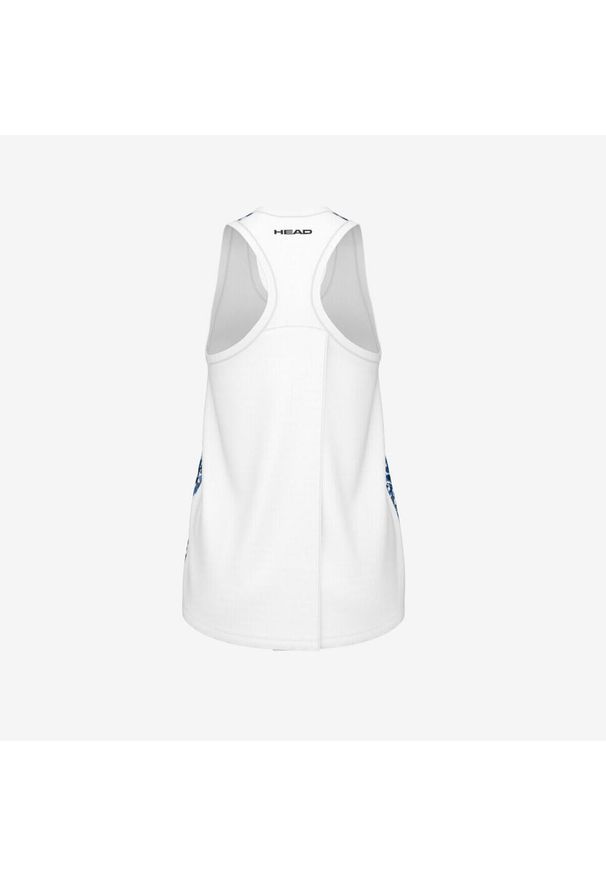 Head - Koszulka bez rękawów damska AGILITY Tank Top. Kolor: niebieski. Długość rękawa: bez rękawów. Wzór: motyw zwierzęcy. Sport: tenis