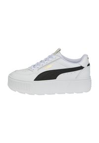 Buty do chodzenia dla dzieci Puma Karmen Rebelle JR. Zapięcie: sznurówki. Kolor: biały. Materiał: syntetyk, materiał. Szerokość cholewki: normalna. Sport: turystyka piesza