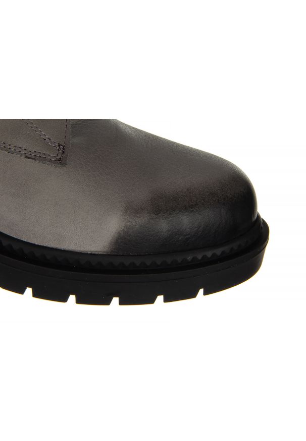 Trzewiki Bayla-161 150 252 204 Grey 161405, Szary, Skóra naturalna. Zapięcie: zamek. Kolor: szary. Materiał: skóra. Szerokość cholewki: normalna. Sezon: jesień, zima. Obcas: na obcasie. Wysokość obcasa: średni