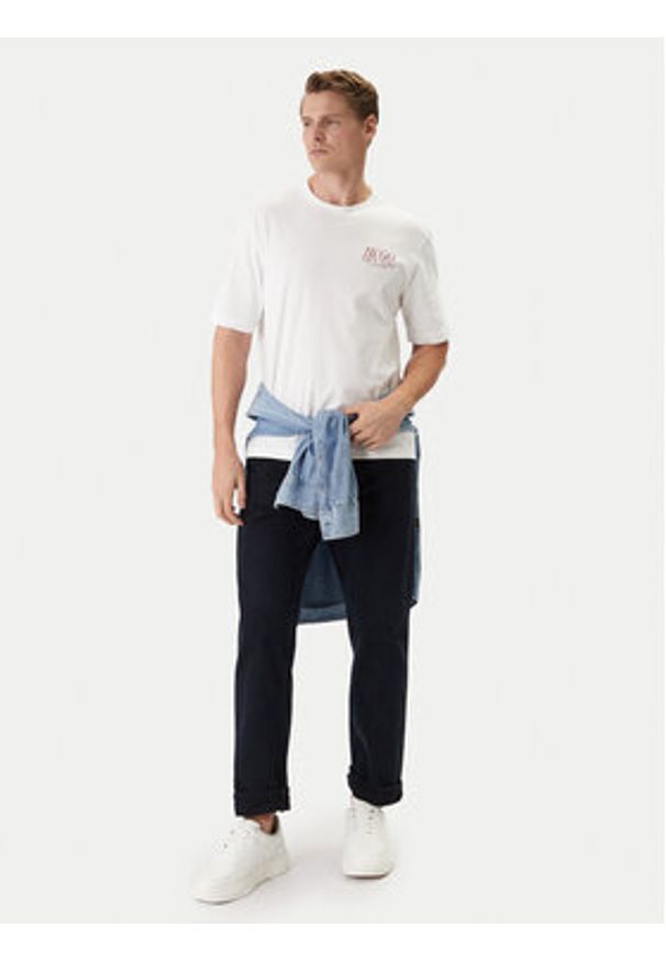 Hugo - HUGO T-Shirt Nofishix 50554370 Biały Regular Fit. Kolor: biały. Materiał: bawełna