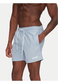 Hugo - HUGO Szorty kąpielowe Haiti 50469312 Błękitny Regular Fit. Kolor: niebieski. Materiał: syntetyk