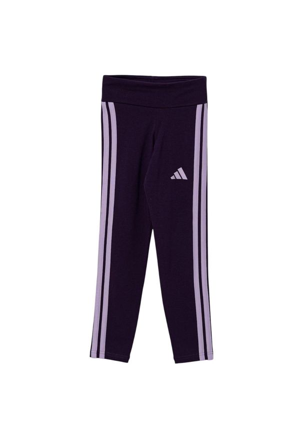 Leginsy Adidas Sport Jg 3S Leg 230 Dzieci. Kolor: fioletowy