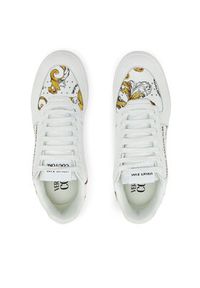 Versace Jeans Couture Sneakersy 78YA3SD4 Biały. Kolor: biały. Materiał: skóra