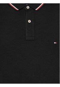 TOMMY HILFIGER - Tommy Hilfiger Polo MW0MW13080 Czarny Slim Fit. Typ kołnierza: polo. Kolor: czarny. Materiał: bawełna #6