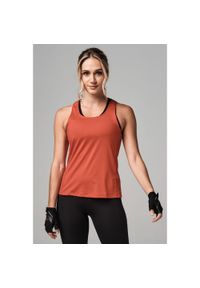 Koszulka fitness damska z siateczką czerwona STRONG ID. Kolor: czerwony. Materiał: poliester. Sport: fitness #1