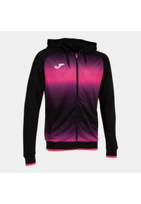 Bluza dresowa z kapturem Joma Tiger V. Typ kołnierza: kaptur. Kolor: wielokolorowy, czarny, różowy. Materiał: dresówka. Sport: piłka nożna, fitness #1