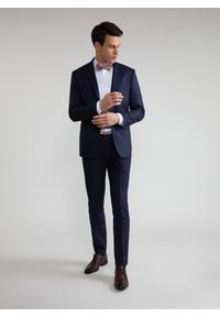 Pako Lorente - PAKO LORENTE – Granatowe spodnie garniturowe P22SF-6G-015-G-S. Kolor: niebieski. Materiał: poliester, elastan, wiskoza #9