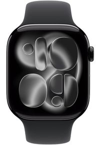 APPLE - Apple Watch Series 11 GPS + Cellular 46mm Jet Black Aluminium Case with Black Sport Band - S/M. Styl: sportowy #1