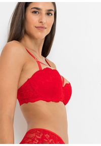 bonprix - Biustonosz balkonetka na fiszbinach. Kolor: czerwony #2